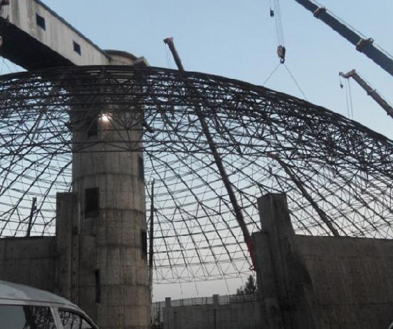 兰州网架分条或分块安装法